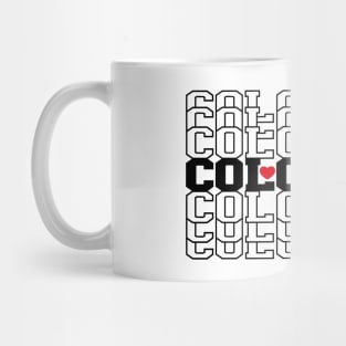 I Love CO Mirror Words Mug